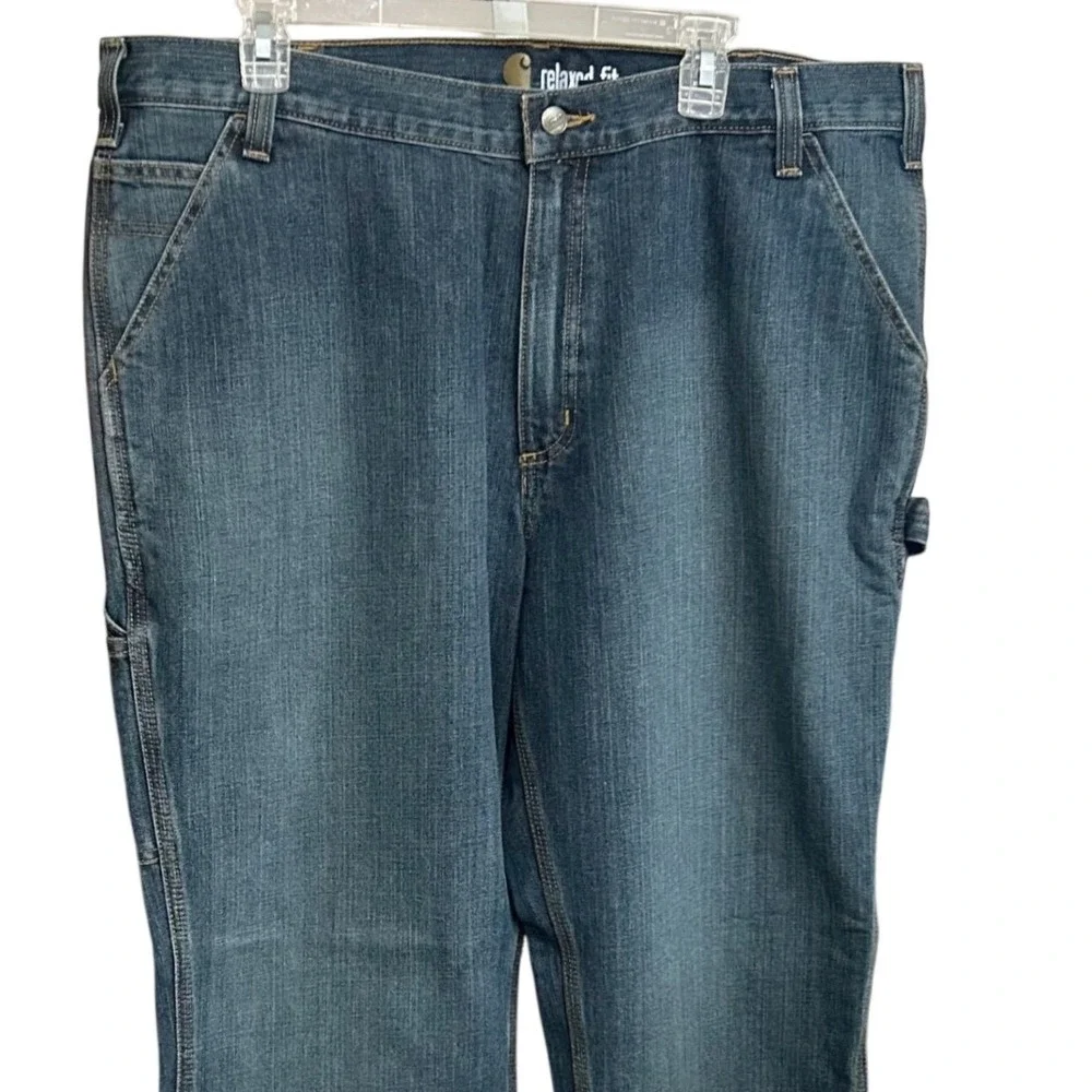 New w/Tags Carhartt Relaxed‎ Fit Utility Jean 38x32 Medium Wash Workwear Denim